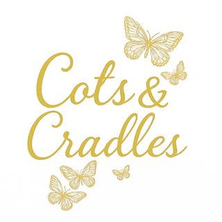Handmade solid mahogany luxury baby cot with gold gilt detailing – Butterflies Baby
