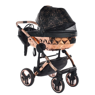 Junama black — pram & pushchair set, made in Europe | Butterflies Baby UK