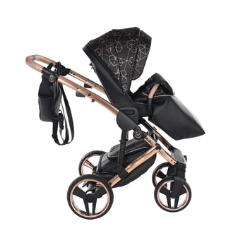 Junama black — pram & pushchair set, made in Europe | Butterflies Baby UK