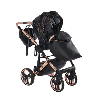 Junama black — pram & pushchair set, made in Europe | Butterflies Baby UK