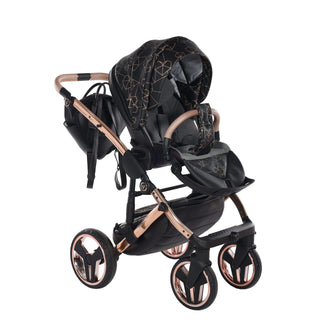 Junama black — pram & pushchair set, made in Europe | Butterflies Baby UK