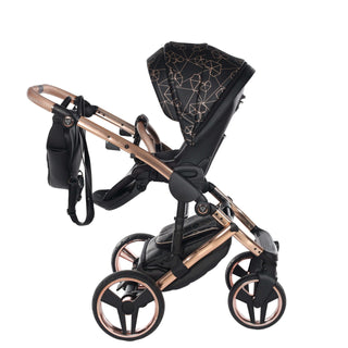 Junama black — pram & pushchair set, made in Europe | Butterflies Baby UK