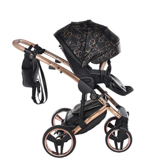 Junama black — pram & pushchair set, made in Europe | Butterflies Baby UK