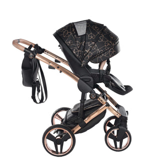 Junama black — pram & pushchair set, made in Europe | Butterflies Baby UK