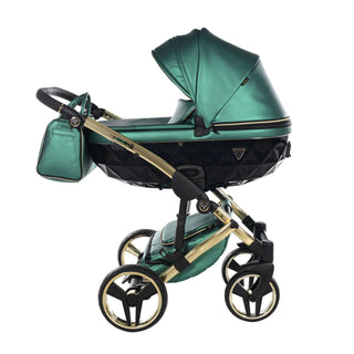Junama fluo green — pram & pushchair set, made in Europe | Butterflies Baby UK