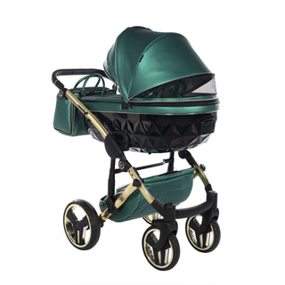 Junama fluo green — pram & pushchair set, made in Europe | Butterflies Baby UK