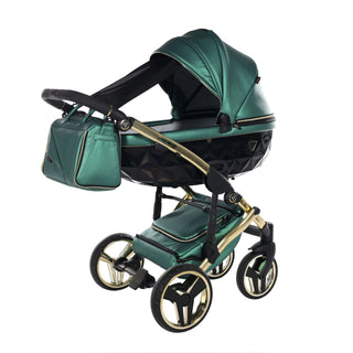 Junama fluo green — pram & pushchair set, made in Europe | Butterflies Baby UK