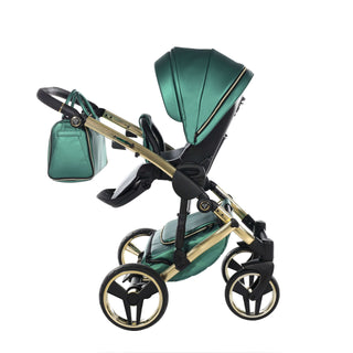 Junama fluo green — pram & pushchair set, made in Europe | Butterflies Baby UK