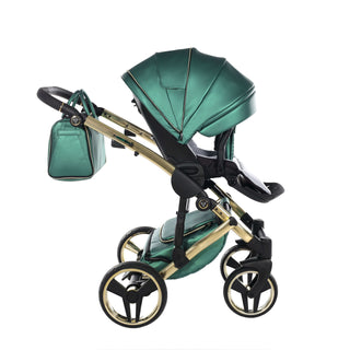Junama fluo green — pram & pushchair set, made in Europe | Butterflies Baby UK