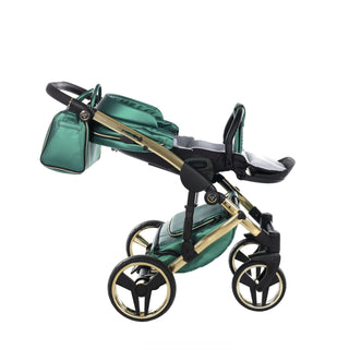 Junama fluo green — pram & pushchair set, made in Europe | Butterflies Baby UK