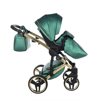 Junama fluo green — pram & pushchair set, made in Europe | Butterflies Baby UK
