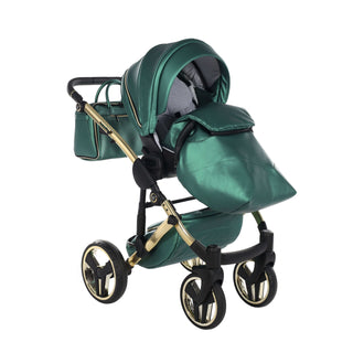 Junama fluo green — pram & pushchair set, made in Europe | Butterflies Baby UK