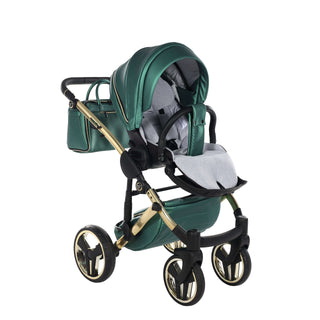 Junama fluo green — pram & pushchair set, made in Europe | Butterflies Baby UK