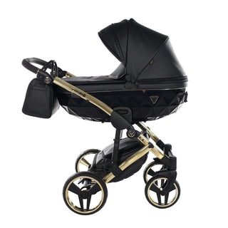 Junama fluo black — pram & pushchair set, made in Europe | Butterflies Baby UK