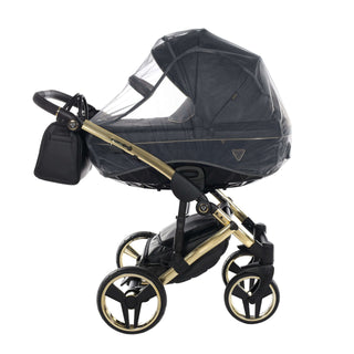 Junama fluo black — pram & pushchair set, made in Europe | Butterflies Baby UK