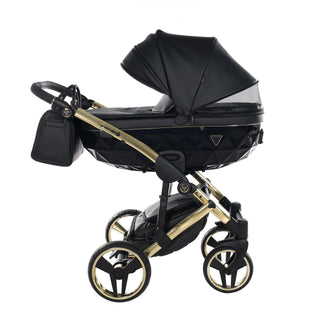 Junama fluo black — pram & pushchair set, made in Europe | Butterflies Baby UK