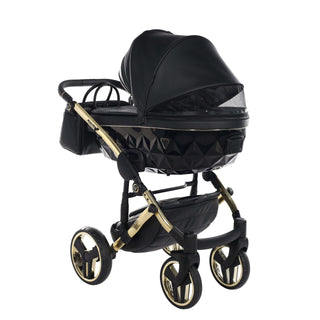 Junama fluo black — pram & pushchair set, made in Europe | Butterflies Baby UK