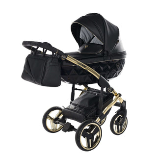Junama Fluo Black — 2-in-1 travel system, made in Europe | Butterflies Baby UK