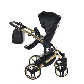 Junama fluo black — pram & pushchair set, made in Europe | Butterflies Baby UK