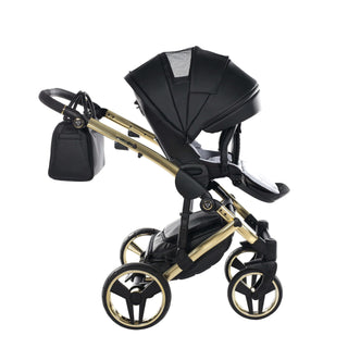 Junama fluo black — pram & pushchair set, made in Europe | Butterflies Baby UK