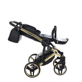 Junama fluo black — pram & pushchair set, made in Europe | Butterflies Baby UK