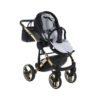 Junama fluo black — pram & pushchair set, made in Europe | Butterflies Baby UK