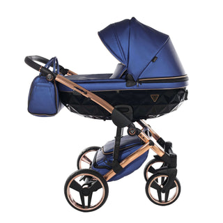 Junama fluo navy — pram & pushchair set, made in Europe | Butterflies Baby UK