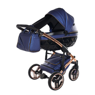Junama fluo navy — pram & pushchair set, made in Europe | Butterflies Baby UK