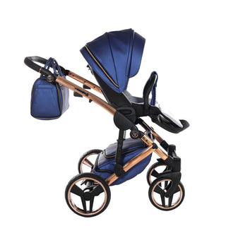 Junama fluo navy — pram & pushchair set, made in Europe | Butterflies Baby UK