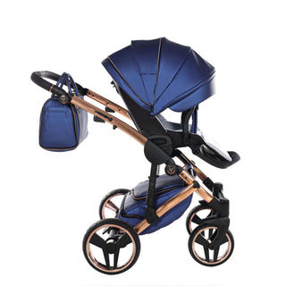 Junama fluo navy — pram & pushchair set, made in Europe | Butterflies Baby UK