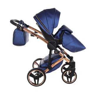 Junama fluo navy — pram & pushchair set, made in Europe | Butterflies Baby UK