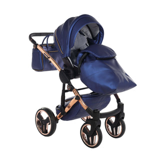 Junama fluo navy — pram & pushchair set, made in Europe | Butterflies Baby UK