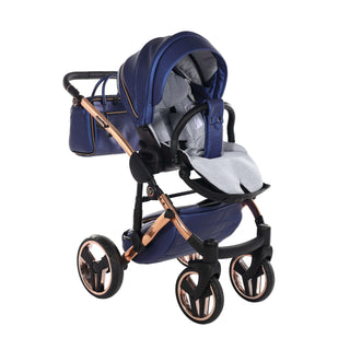 Junama fluo navy — pram & pushchair set, made in Europe | Butterflies Baby UK