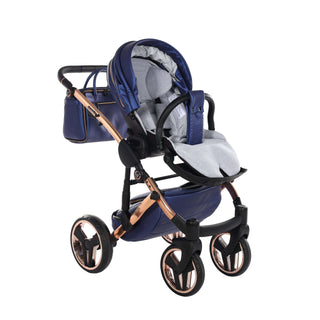 Junama fluo navy — pram & pushchair set, made in Europe | Butterflies Baby UK