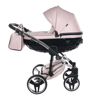 Junama fluo pink — pram & pushchair set, made in Europe | Butterflies Baby UK