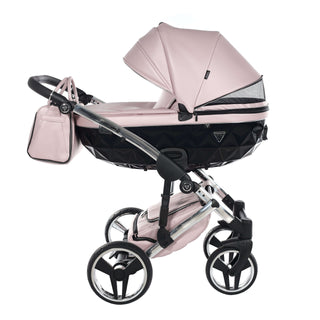 Junama fluo pink — pram & pushchair set, made in Europe | Butterflies Baby UK