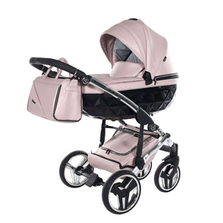 Junama Fluo Pink — 2-in-1 travel system, made in Europe | Butterflies Baby UK