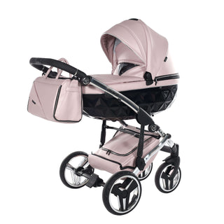 Junama fluo pink — pram & pushchair set, made in Europe | Butterflies Baby UK