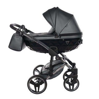 Junama fluo grey — pram & pushchair set, made in Europe | Butterflies Baby UK