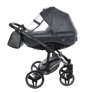 Junama fluo grey — pram & pushchair set, made in Europe | Butterflies Baby UK