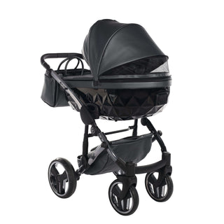 Junama fluo grey — pram & pushchair set, made in Europe | Butterflies Baby UK