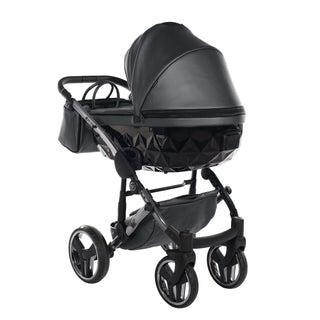 Junama fluo grey — pram & pushchair set, made in Europe | Butterflies Baby UK