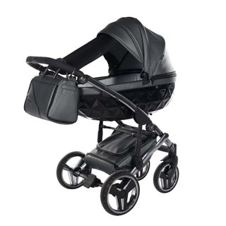 Junama fluo grey — pram & pushchair set, made in Europe | Butterflies Baby UK