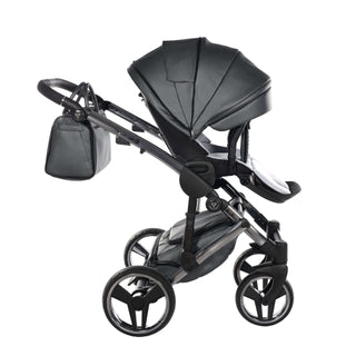 Junama fluo grey — pram & pushchair set, made in Europe | Butterflies Baby UK