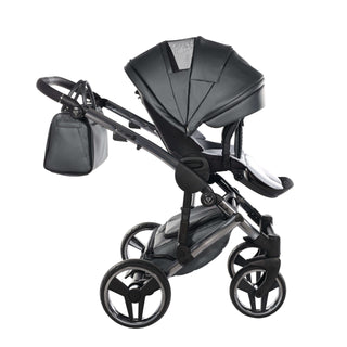 Junama fluo grey — pram & pushchair set, made in Europe | Butterflies Baby UK