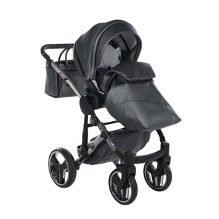 Junama fluo grey — pram & pushchair set, made in Europe | Butterflies Baby UK