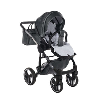 Junama fluo grey — pram & pushchair set, made in Europe | Butterflies Baby UK