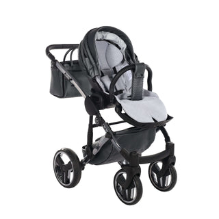 Junama fluo grey — pram & pushchair set, made in Europe | Butterflies Baby UK