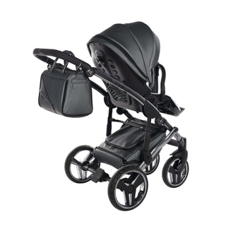 Junama fluo grey — pram & pushchair set, made in Europe | Butterflies Baby UK