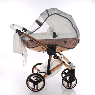 Junama white — pram & pushchair set, made in Europe | Butterflies Baby UK